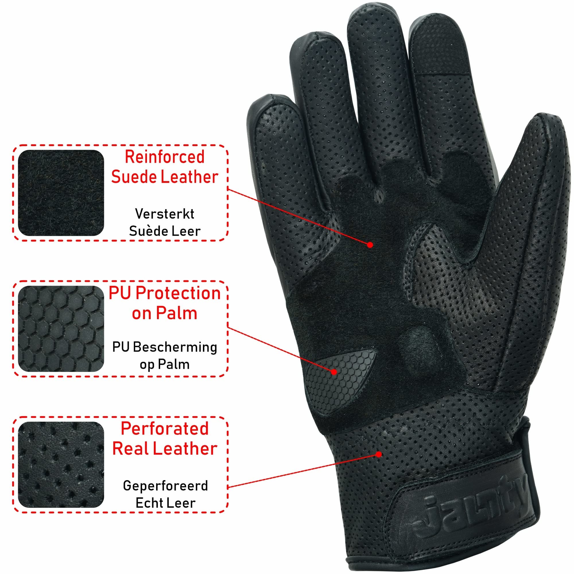 Guantes Jaunty Cuero Verano — foto 3